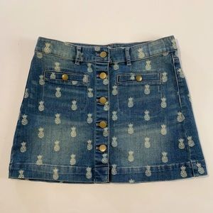 Crewcuts Denim Pineapple Skirt